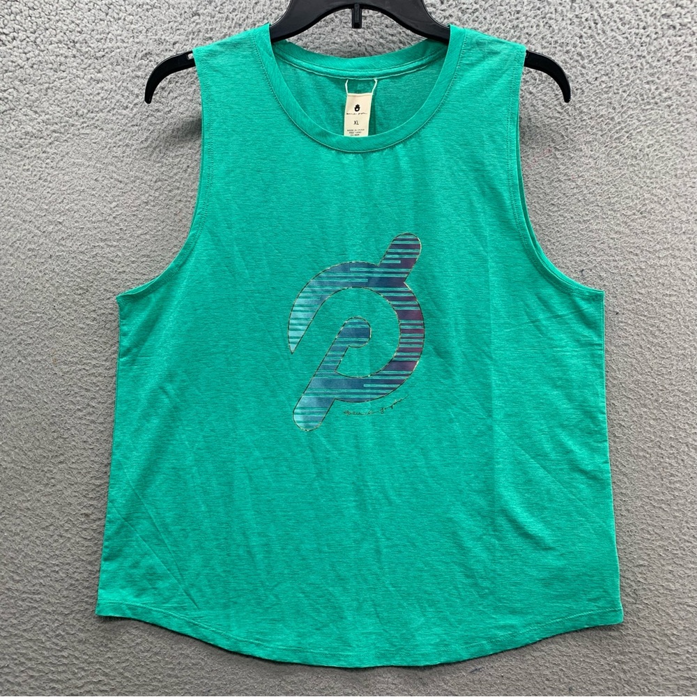 Peloton x Spiritual Gangster Women’s XL Active Muscle Sleeveless Tank Top Green